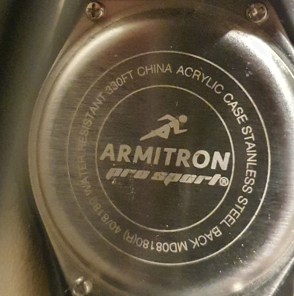 10/$20 Armitron Pro Sport Blue/Grey Digital Alarm Chrono Men's Watch